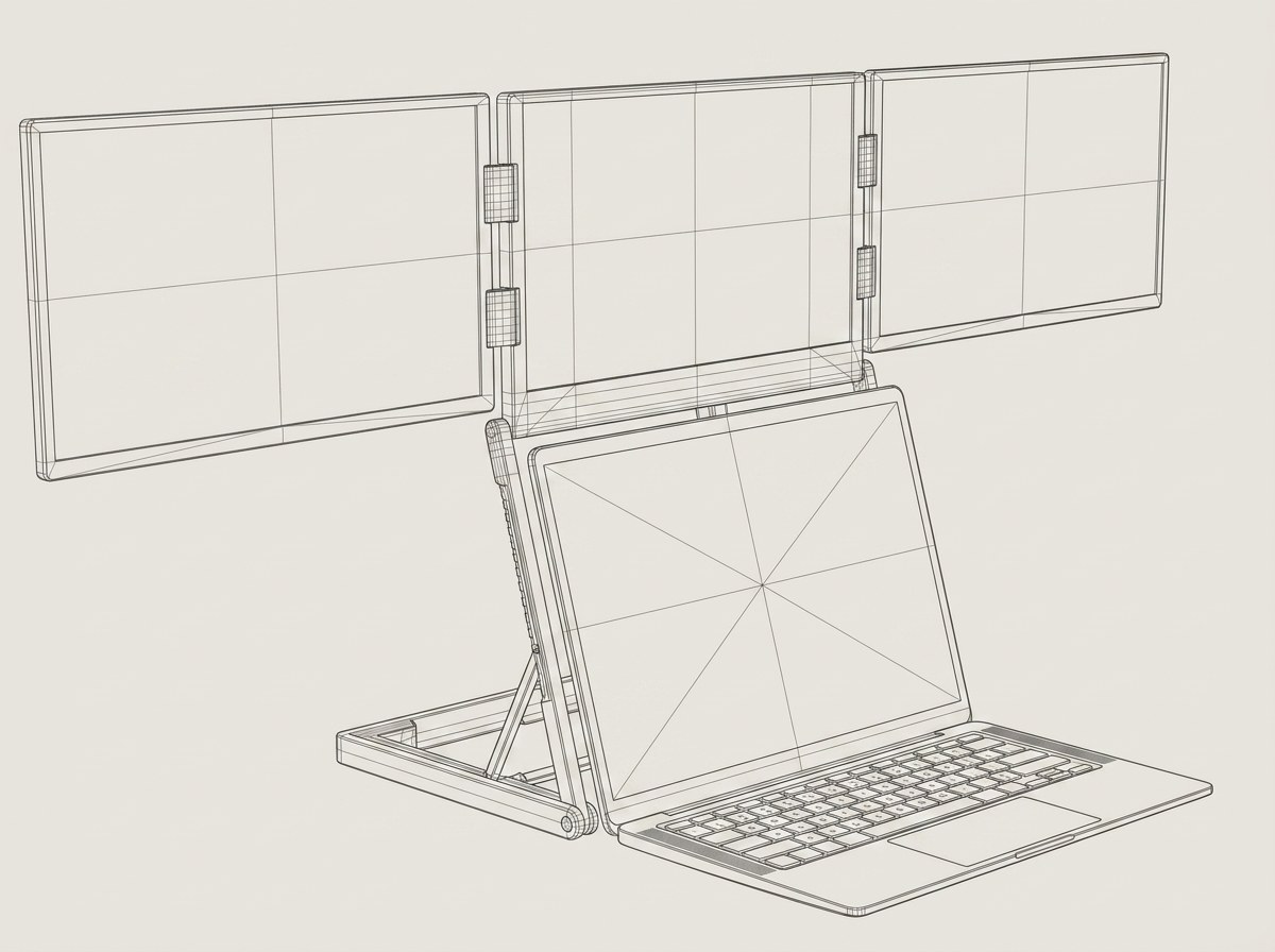 Teknisk tegning — Office Traveler Elevate 16 PRO ALU