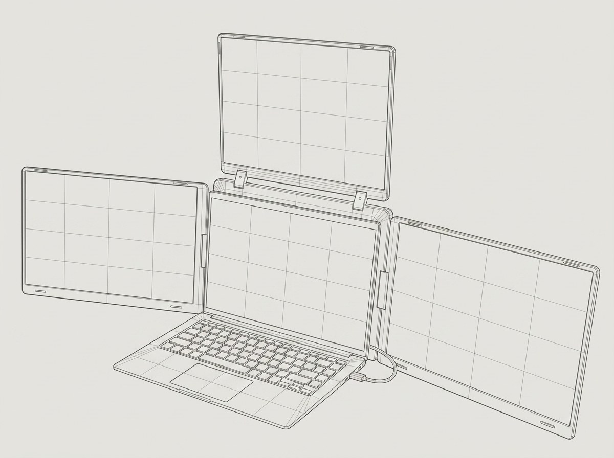 Teknisk tegning — Office Traveler Trippel PRO 15 ALU
